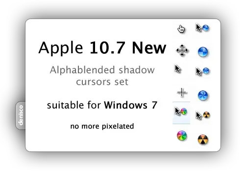 Apple OS X Alphablended Shadow 鼠标指针