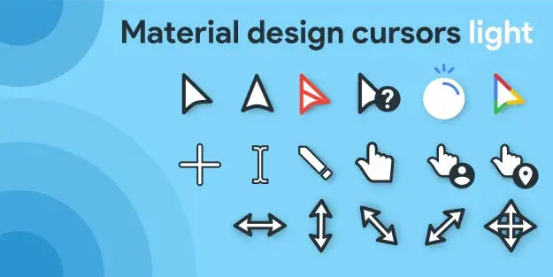 Material Design Cursors Light鼠标指针