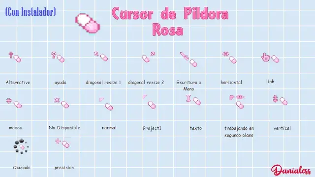 Pildora rosa -Danialess-鼠标指针
